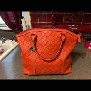 Red Authentic Gucci Tote